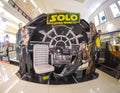 Solo a star wars story movie promo board at a cinema zone.